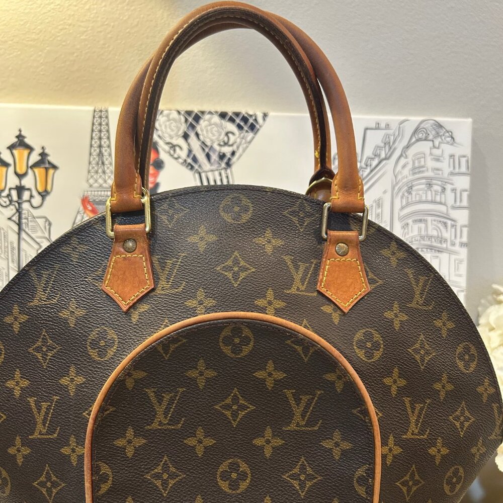 Louis Vuitton Ellipse MM Monogram "Bowling" Bag Canvas & Leather - Picture 7 of 16